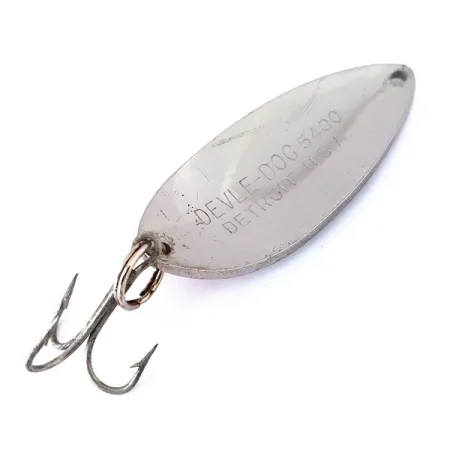 Dardevle Devle Dog 5400 Blinker, Nickel / Rot, 18g, Detroit-Prägung, #10451