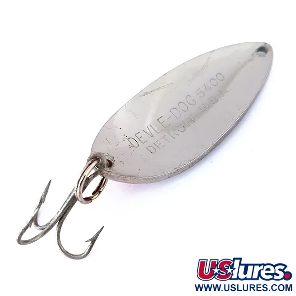 Dardevle Devle Dog 5400 Blinker, Nickel / Rot, 18g, Detroit-Prägung, #10451