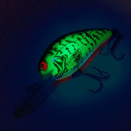 Bomber Model 6A UV Crankbait, UV Glow, 9g, Fluoreszierend, #10480