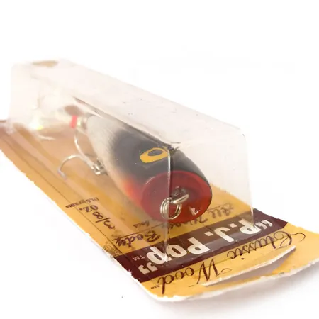 Luhr Jensen P.J.POP Popper Holz, Silver Foil/Blk Shad, 10.5g, #10499