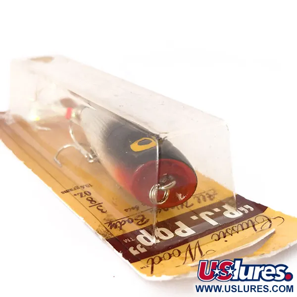 Luhr Jensen P.J.POP Popper Holz, Silver Foil/Blk Shad, 10.5g, #10499