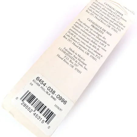 Luhr Jensen P.J.POP Popper Holz, Silver Foil/Blk Shad, 10.5g, #10499