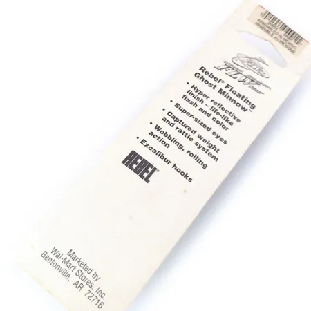 Rebel Excalibur Ghost Minnow Wobbler, Rainbow Trout, 7g, Schwimmend, #10532