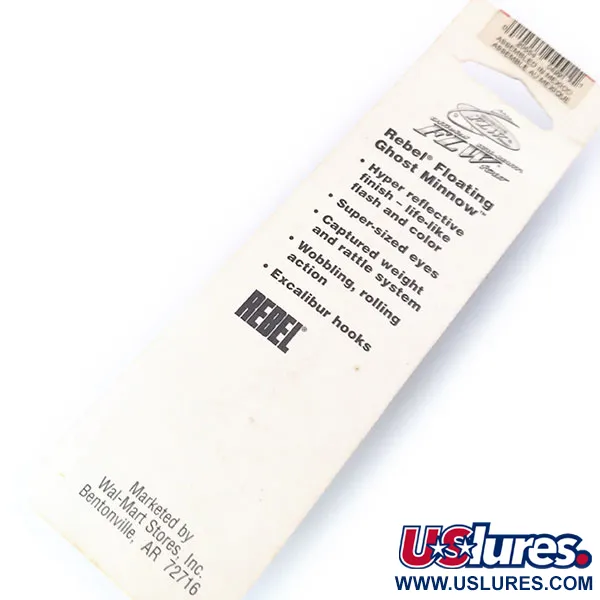 Rebel Excalibur Ghost Minnow Wobbler, Rainbow Trout, 7g, Schwimmend, #10532