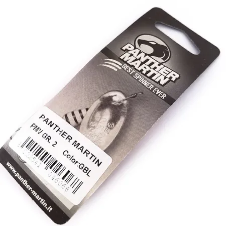 Panther Martin 2 Con Punti Spinner, Gold / Blau, 2.5g, Punkte, #10550