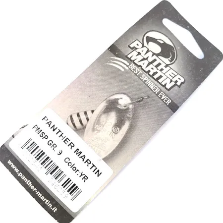 Panther Martin 9 Con Punti Spinner, Rot/Gelb, 11g, Punktmuster, #10553