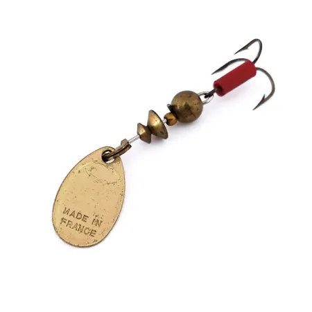 Mepps Aglia 0 Spinner, Messing, 2,5g, Roter Schlauch, #10558