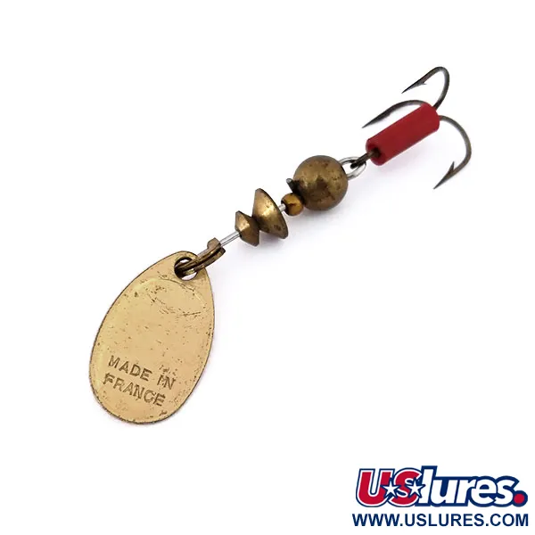 Mepps Aglia 0 Spinner, Messing, 2,5g, Roter Schlauch, #10558