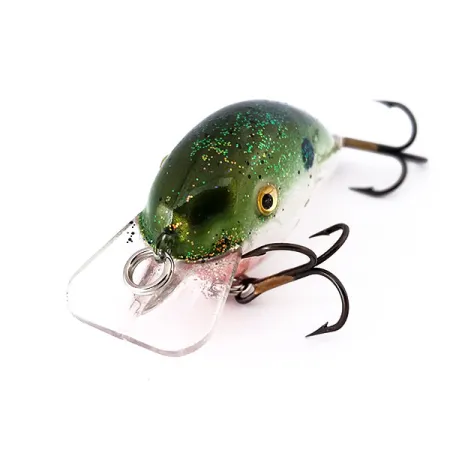 Strike King KVD 1.5 Hard Knock Crankbait, Green Glitter, 9.5g, #10570