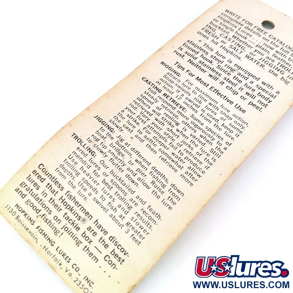 Hopkins s1 Jig Lure Pilker, Hammerschlag-Nickel, 9g, Edelstahl, #10578