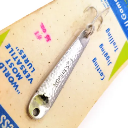 Hopkins s1 Jig Lure Pilker, Hammerschlag-Nickel, 9g, Edelstahl, #10578