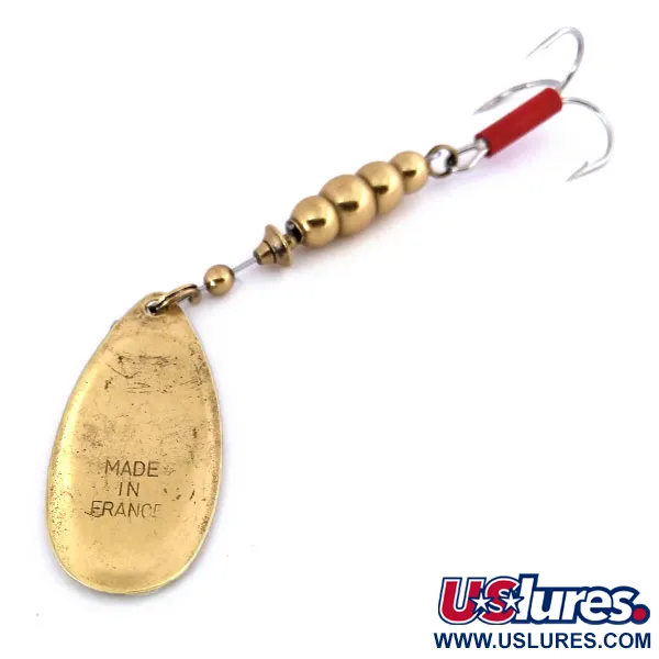 Mepps Aglia 5 Spinner, Messing, 14g, rote Hakenhülse, #10601