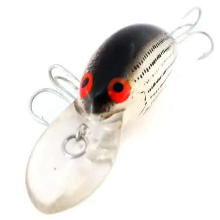 Bomber model B 4A Crankbait, Silber/Schwarz, 7g, Floating, #10605