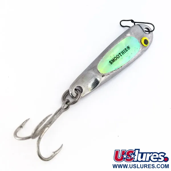 Hopkins Smoothie Glow Jig Lure Pirk, Nickel/Rot/Glow, 21g, Glow, #10628