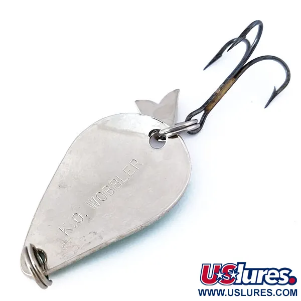 Acme K.O. Wobbler Blinker, Nickel / Grün, 7g, Sonic flipper tail, #10641