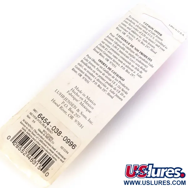 Luhr Jensen P.J.POP Popper, Silber / Schwarz, 17g, Holzbody, #10658