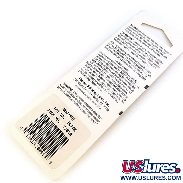 Thomas Buoyant Blinker, Black Trout, 5g, Metallkörper, #T101B