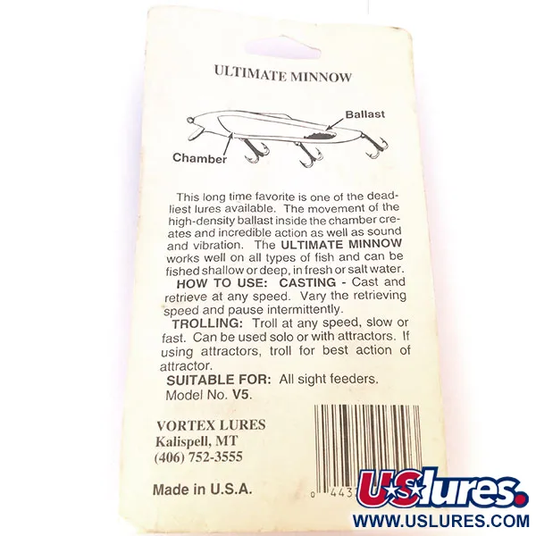 Vortex Lures Ultimate Minnow Wobbler, Firetiger, 12cm, Ballast, #10666