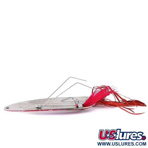 Eppinger Weedless Dardevle Blinker, Rot/Weiß/Nickel, 28g, Krautschutz, #10692