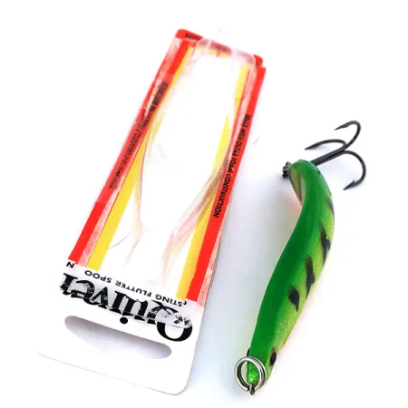 Luhr Jensen Quiver Blinker, Fire Tiger, 39g, Leuchtend, #10694