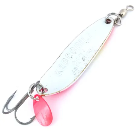 Luhr Jensen Krocodile Die #3 UV Blinker, Weiß / Pink, 10g, UV, #10711