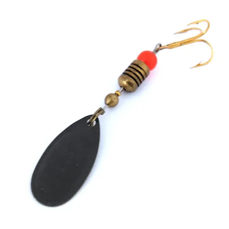 Mepps Comet 2 Spinner, Schwarz/Gelb, 4g, Vintage 1960er, #10734