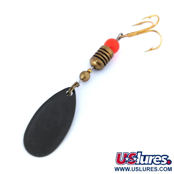 Mepps Comet 2 Spinner, Schwarz/Gelb, 4g, Vintage 1960er, #10734