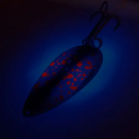 Seneca Little Cleo (Hula Girl) Blinker, Rot/Braun, 21g, Vintage, #10778