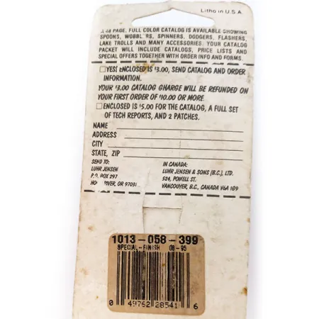 Luhr Jensen Lil' Kroc UV Blinker, Nickel/Rot, 18g, UV, #10793