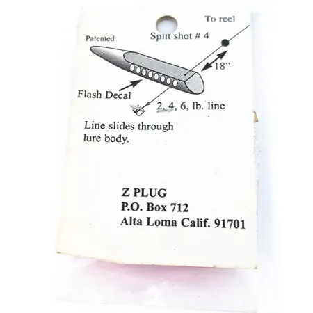 ZPlug Lures Z Plug Mini Durchlaufköder, Pink, 2g, Inline-System, #10796