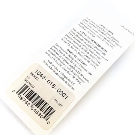 Luhr Jensen Lil Minno Blinker, Nickel, 4g, Schuppenstruktur, #10797