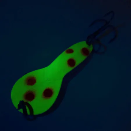 Acme Dazzler #2 UV Blinker, Gelb-Rot gepunktet, 7g, UV-aktiv, #10800