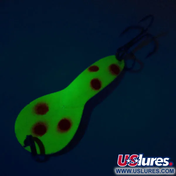 Acme Dazzler #2 UV Blinker, Gelb-Rot gepunktet, 7g, UV-aktiv, #10800