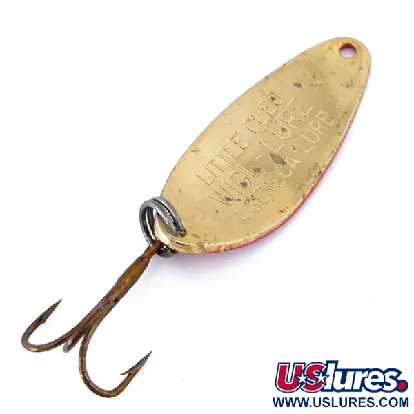 Seneca Little Cleo Blinker, Rot/Weiß/Gold, 7g, Vintage-Prägung, #10813