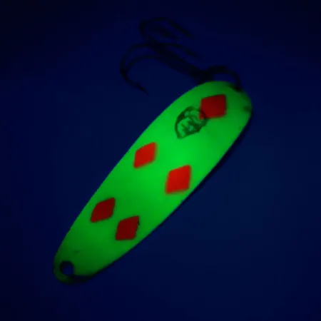 Dardevle Cop-E-Cat 7400 UV Blinker, Five of Diamonds, 14g, UV, #10817