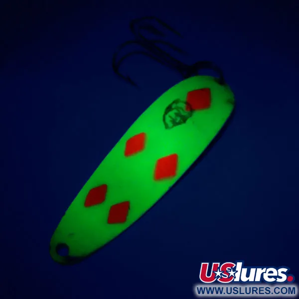 Dardevle Cop-E-Cat 7400 UV Blinker, Five of Diamonds, 14g, UV, #10817