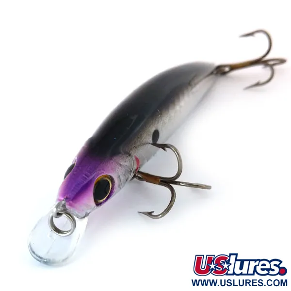 Cotton Cordell 3.5 Minnow Wobbler, Rainbow Silver/Purple, 7g, #10830