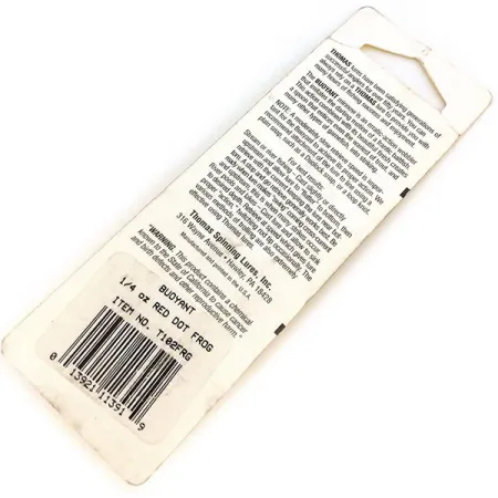 Thomas Buoyant Blinker, Frosch, 7g, Retro-Dekor, #10836