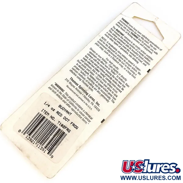 Thomas Buoyant Blinker, Frosch, 7g, Retro-Dekor, #10836