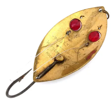 Hofschneider Weedless Red Eye Muskie Blinker, Bronze, 65g, Krautschutz, #10850