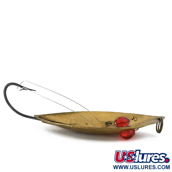 Hofschneider Weedless Red Eye Muskie Blinker, Bronze, 65g, Krautschutz, #10850