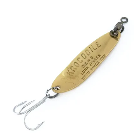 Luhr Jensen Krocodile Die #3, Gehämmertes Gold, 10g, Blinker, #10855