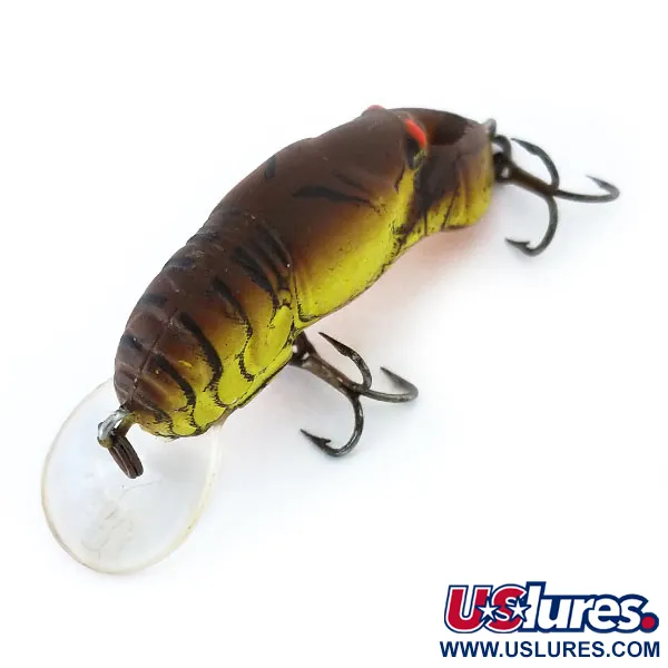 Rebel Wee-Crawfish Shallow UV Wobbler, Braun/Gelb, 2.5g, UV, #10904