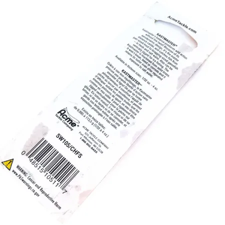 Acme Kastmaster UV Blinker, Nickel / Orange, 3,5g, UV-aktiv, #10908