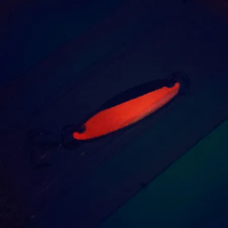 Acme Kastmaster UV Blinker, Nickel / Orange, 3,5g, UV-aktiv, #10908