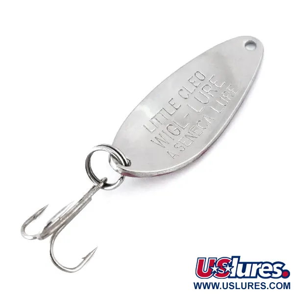 Seneca Little Cleo Blinker, Nickel / Rot, 7g, WIGL-LURE, #10917
