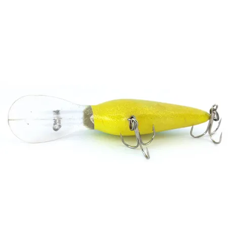 Norman DD 14 Crankbait, Gelb/Grün/Glitzer, 16g, Rasselsystem, #10920