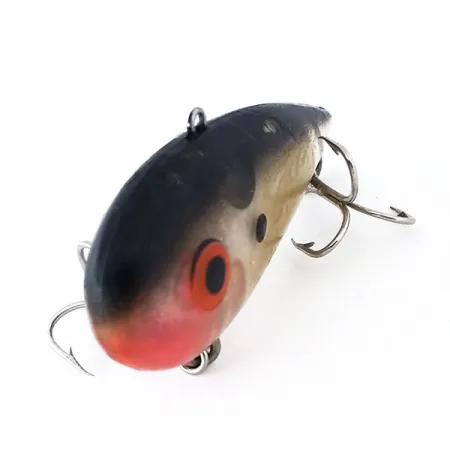 Bomber Pinfish Hard Knock Lipless Crankbait, Black Red, 12g, #10924