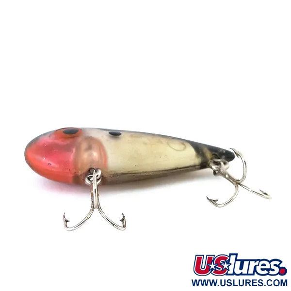 Bomber Pinfish Hard Knock Lipless Crankbait, Black Red, 12g, #10924