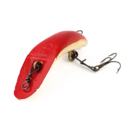 Worden Flatfish F5 Wobbler, Rot / Weiß, 2g, Schleppköder, #10926